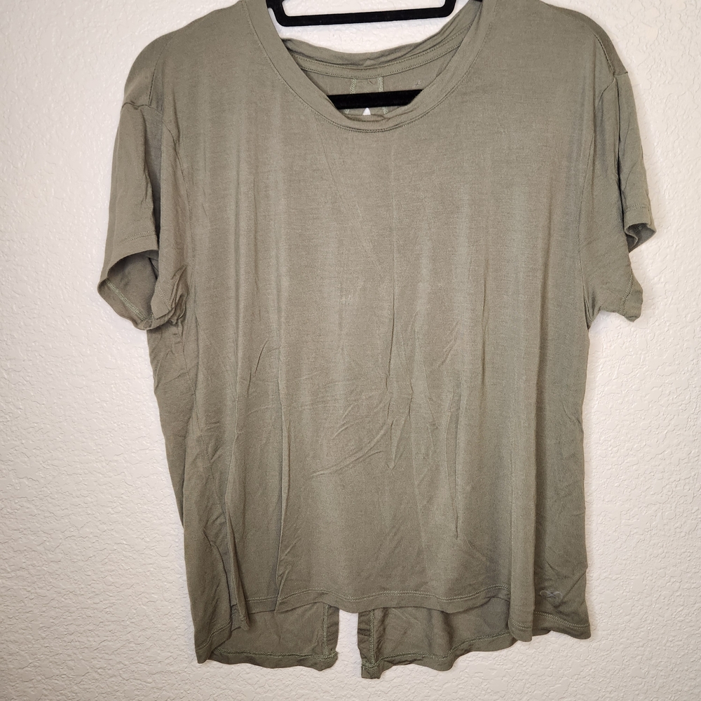 Freely green Twisted Open Back TopActive Tank Top M Green Lightweight